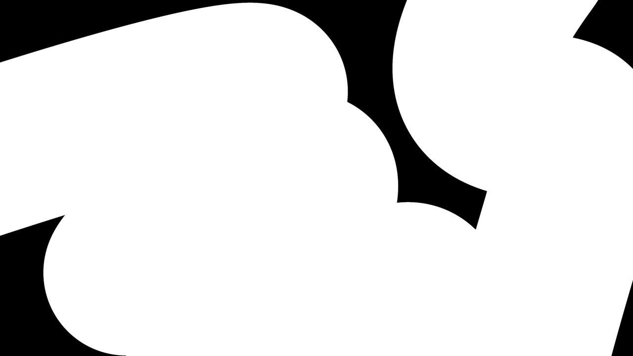 hermosos gradientes con tonos de rojo amarillo fluyen a lo largo de una línea o tubo elegantemente retorcido. hermoso fondo de diseño plano moderno, animación de bucle liso de gradiente líquido en 4k. luma mate como alfa