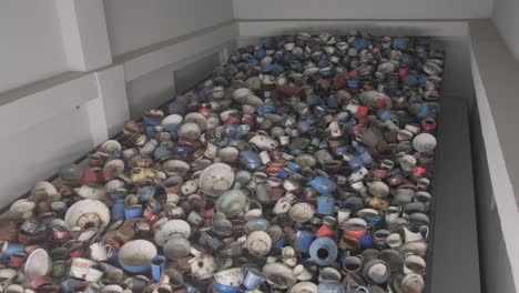 dishes in birkenau death camps poland