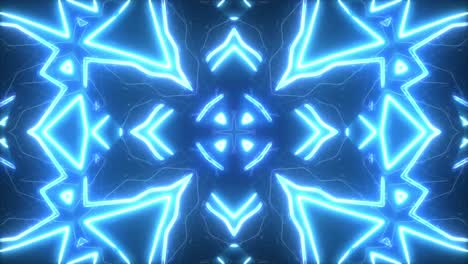 patrón geométrico de neón azul abstracto