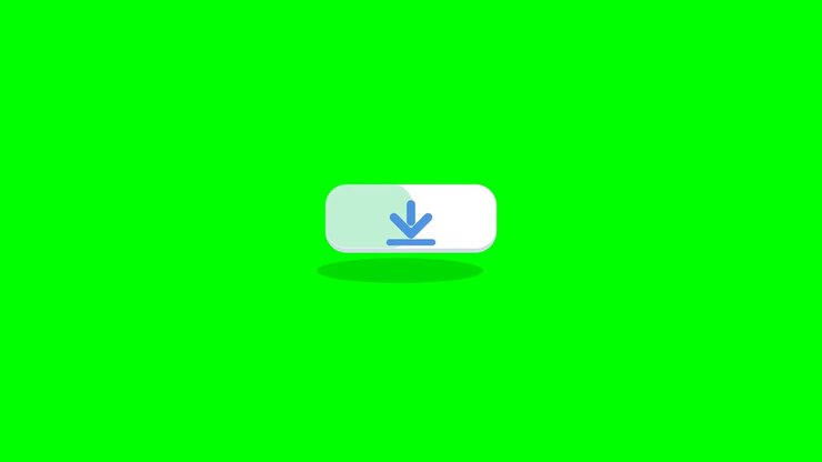 Animated Download Button Transforming into Success Checkmark