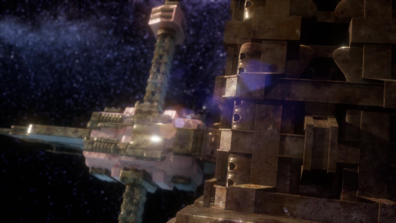 нло летает в космосе