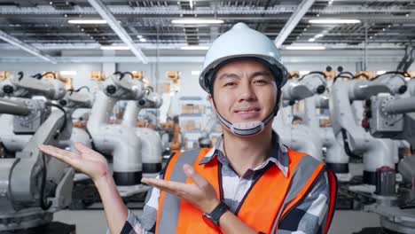 engineer at a modern manufacturing facility