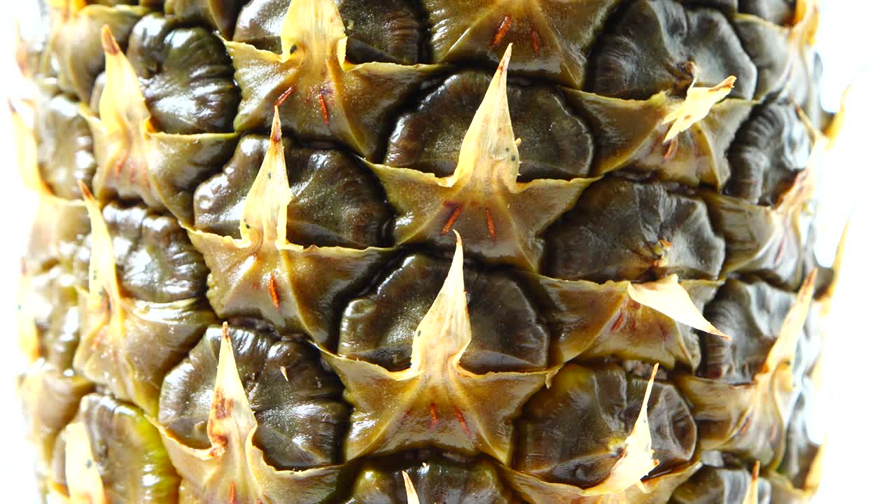 Ananas, riprese in movimento. Cibo sano