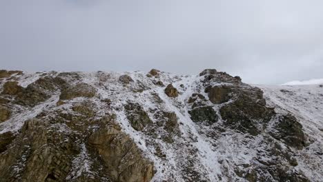 Aerial-view-of-winter-snow-in-the-Rocky-Mountains-in-Colorado