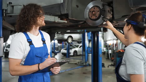 coworkers in the workshop