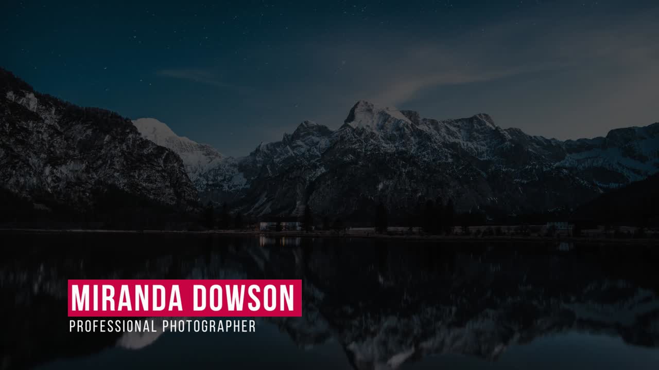 CleanCut Lower Thirds: Modern Minimal After Effects Template, Customizable