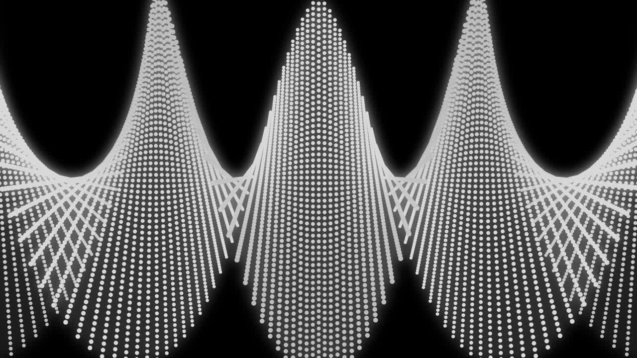 White color Dot Shape Pattern animation motion graphics