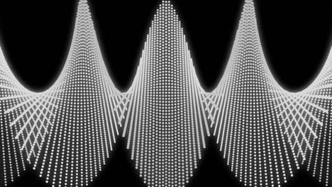 patrón de forma de punto de color blanco animación gráficos de movimiento