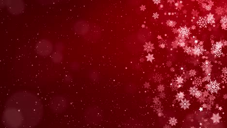 fondo navideño con copos de nieve