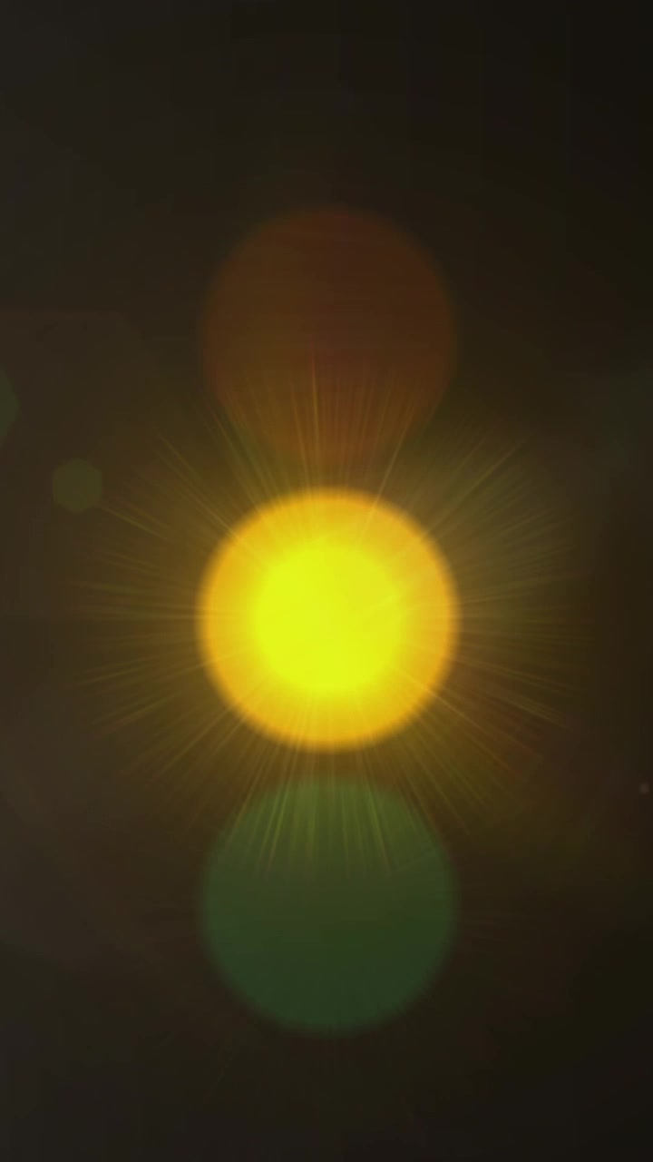 Macchie di luce luminose su sfondo nero