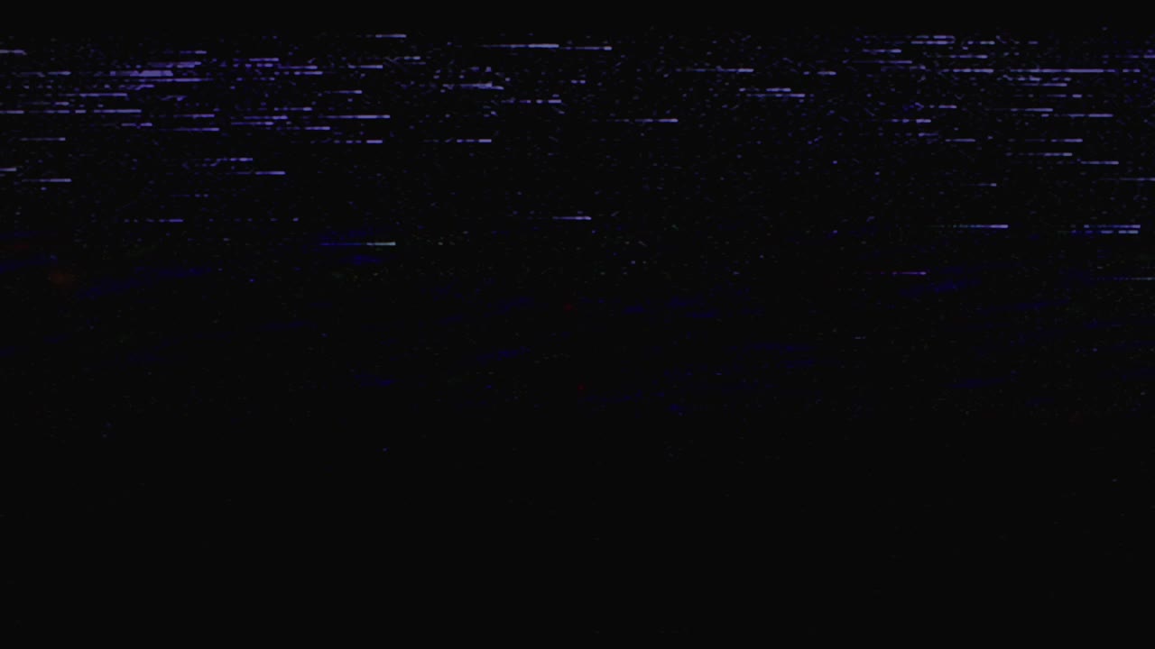 Registrazioni reali di glitch da segnale VHS debole in sovrapposizione