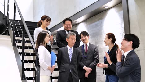 businesspersons having a meeting in an office