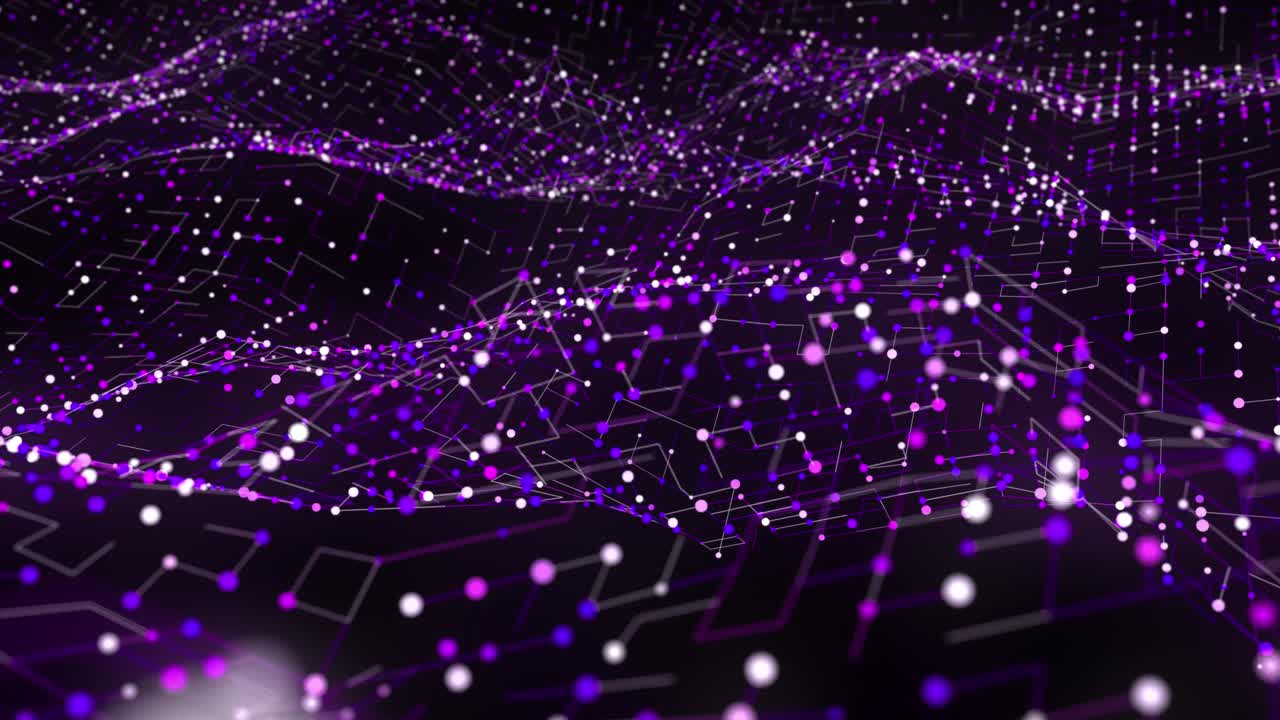 Abstract digital background with particles