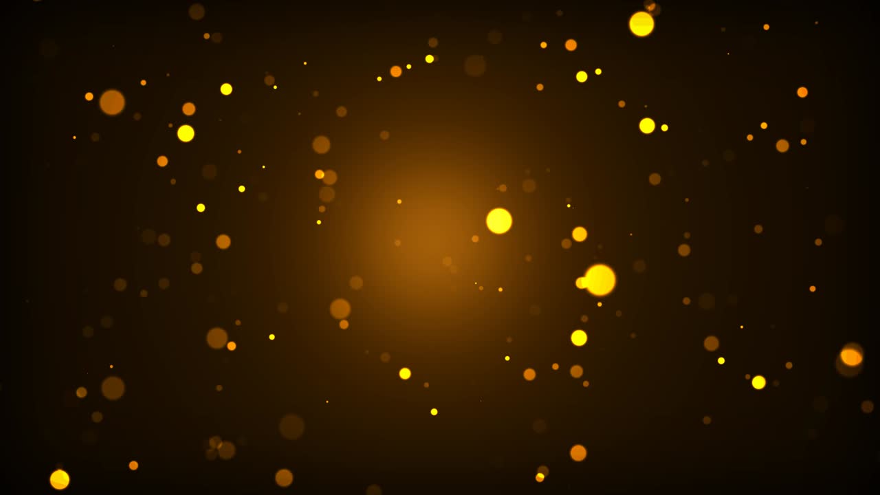 Shimmering Yellow Bokeh Lights Emitted From a Light Source - Loop-Able Background