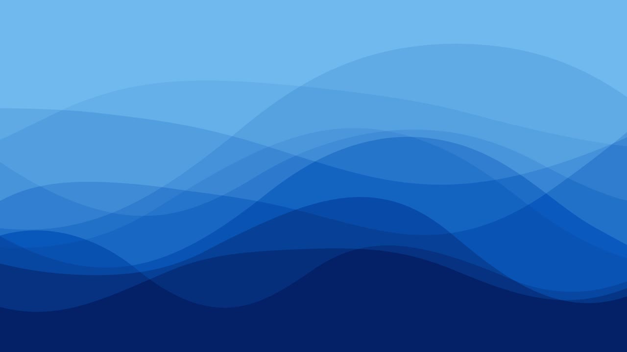 Turbulent Blue Fluid Waves Background, Twirling Waving and Rippling in a Vibrant and Dynamic Gradient