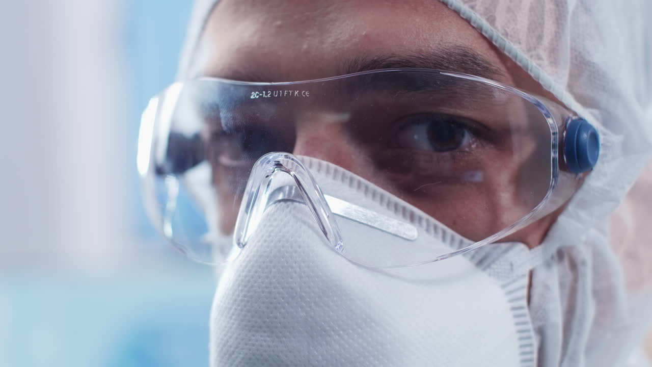 profesionales médicos que usan equipo de protección