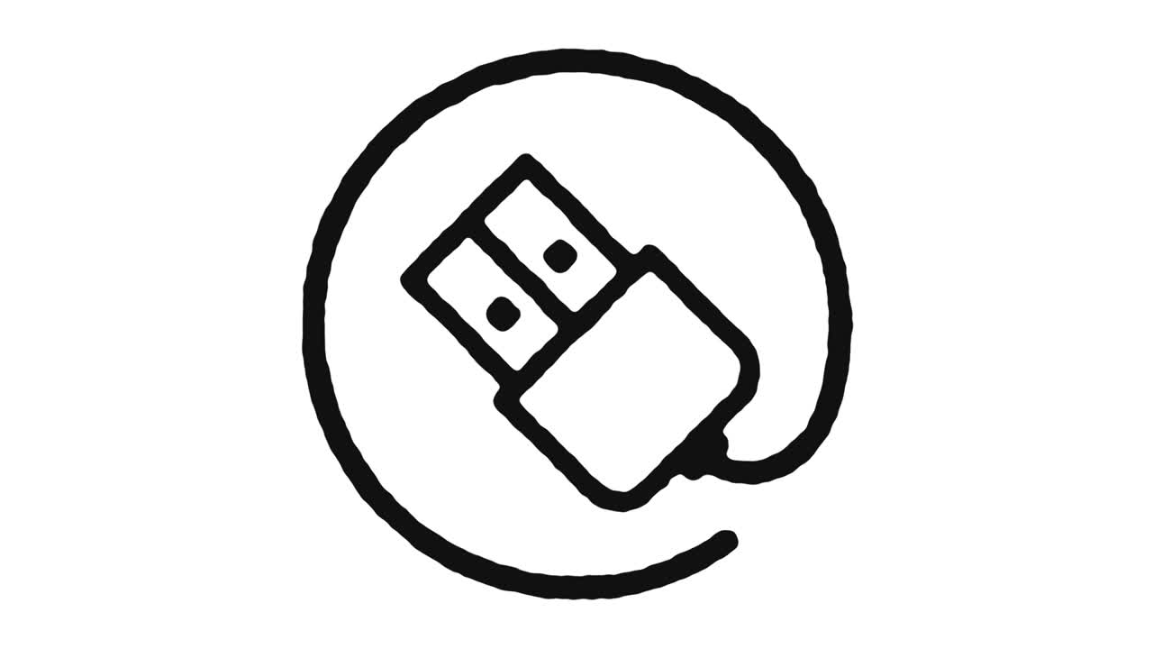 Hardware Icon Animation Footage & Alpha Channel