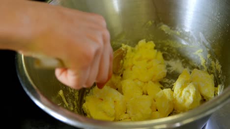 Chef-kneading-flour-in-kitchen-4k