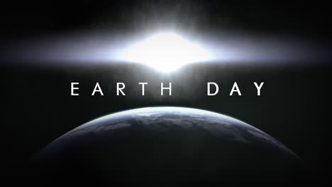 Earth-Day-with-planet-and-white-flash-in-dark-galaxy