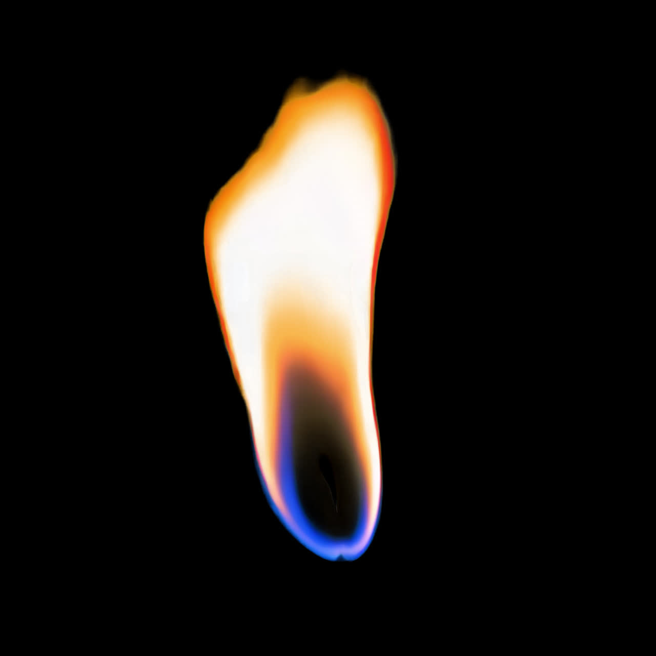 Animeret overlay med brændende flammer, transparent 4K-video, alfakanal, ProRes 4444