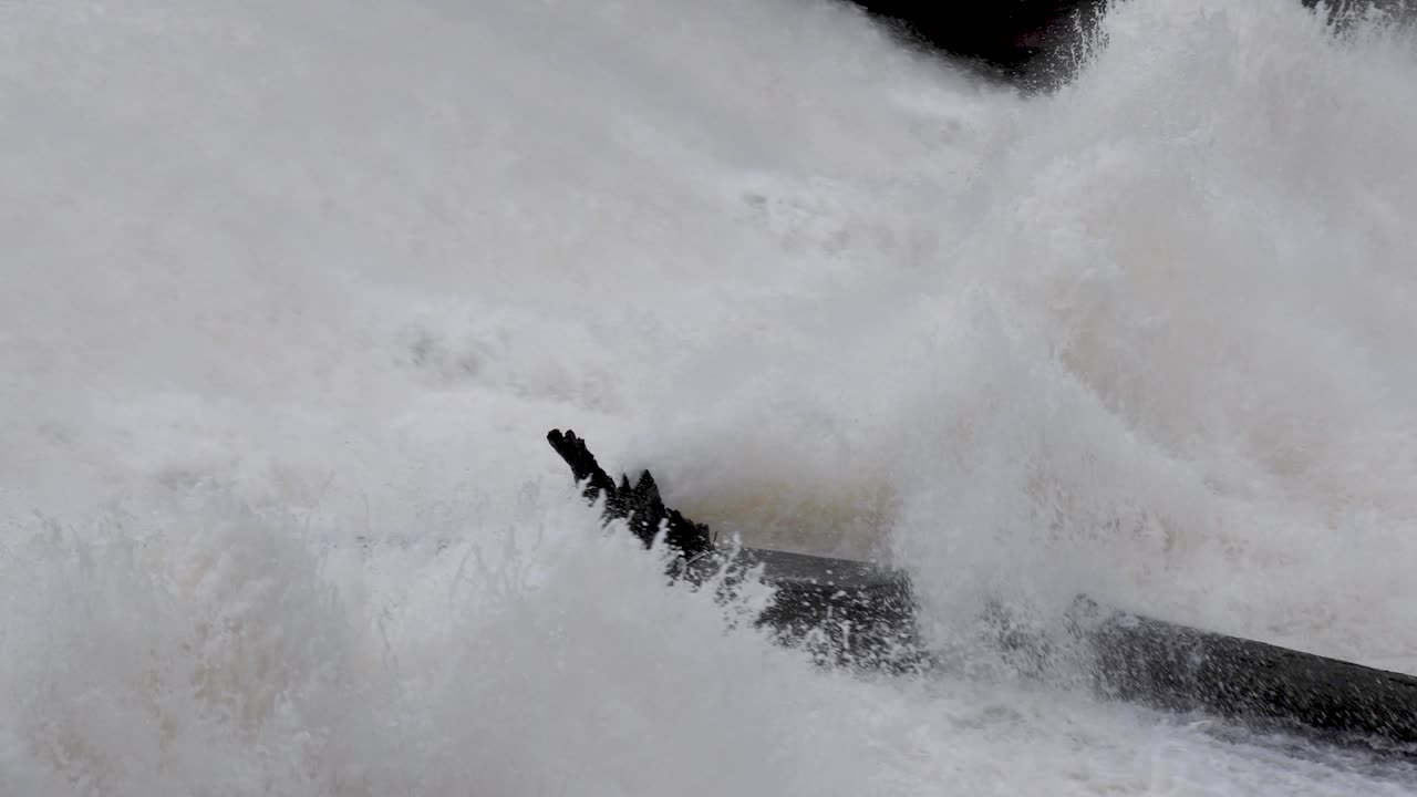 Scenic shots of the Cuyahoga River at Gorge Dam in Summit County, Ohio, where a man-made waterfall and reservoir meet a revitalized natural landscape near Akron and Cuyahoga Falls.