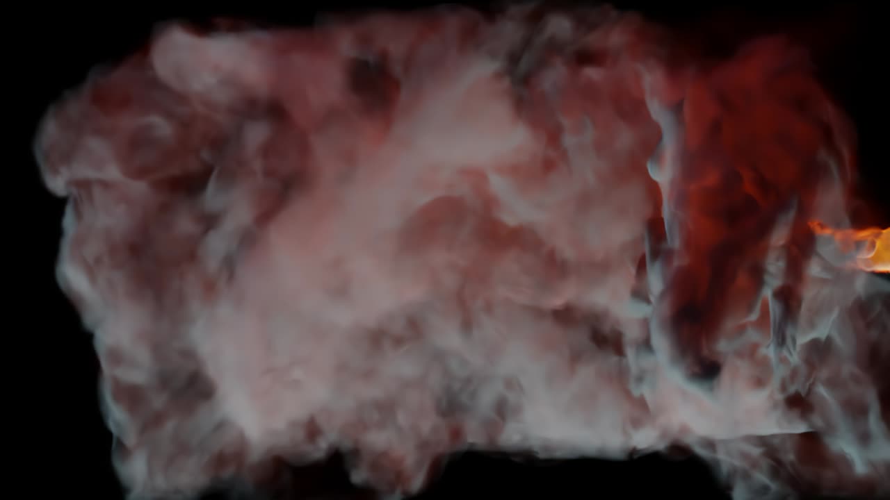 검은색 스튜디오 배경의 다채로운 연기 흐름은 분리되거나 지속적으로 사용될 수 있습니다: 연기 구름, 물 에서 흐르는 잉크 구름, 두꺼운 연기, 높은 밀도 및 격동, 3d 렌더링.