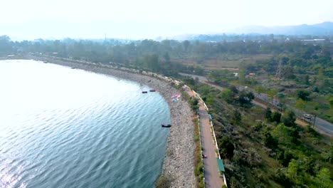 Patratu-Dam-Tourist-Place-and-Water-Sports-Activities-Aerial-view