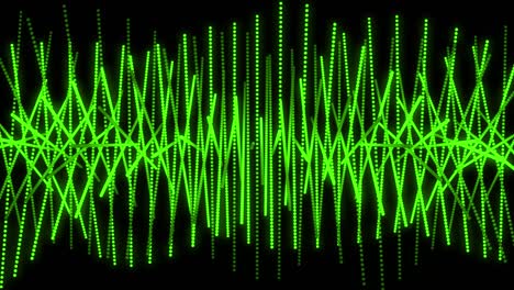 patrón de forma de punto de color verde animación gráficos de movimiento