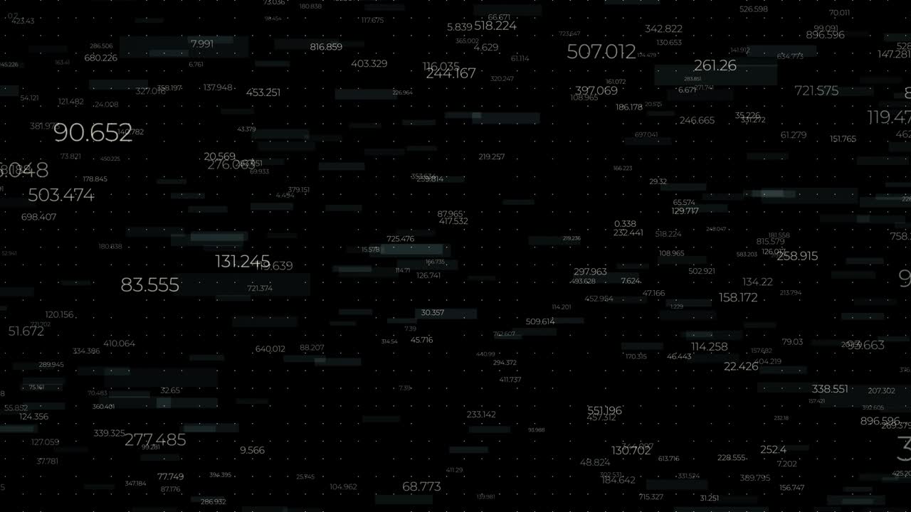 Digital Data - Dark Background Loop