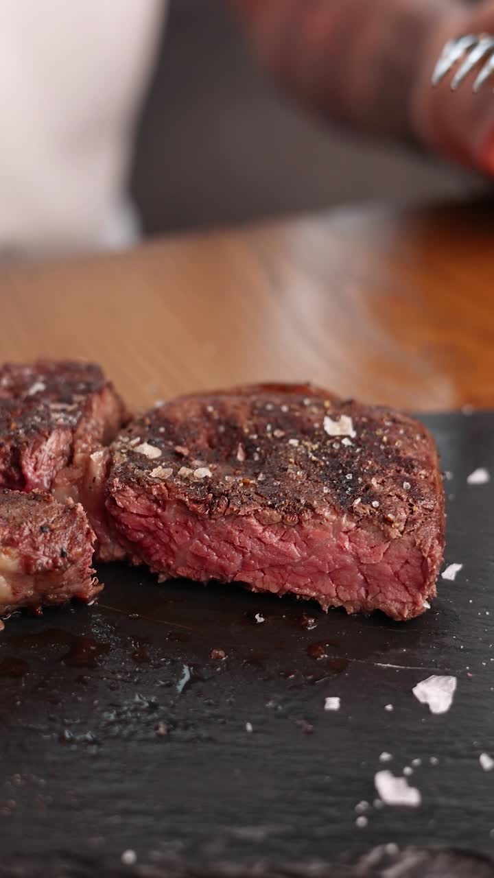 un delicioso filete asado