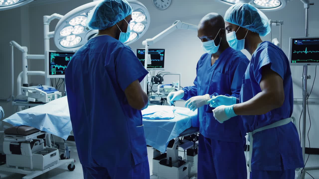 Surgeons in Operation Room