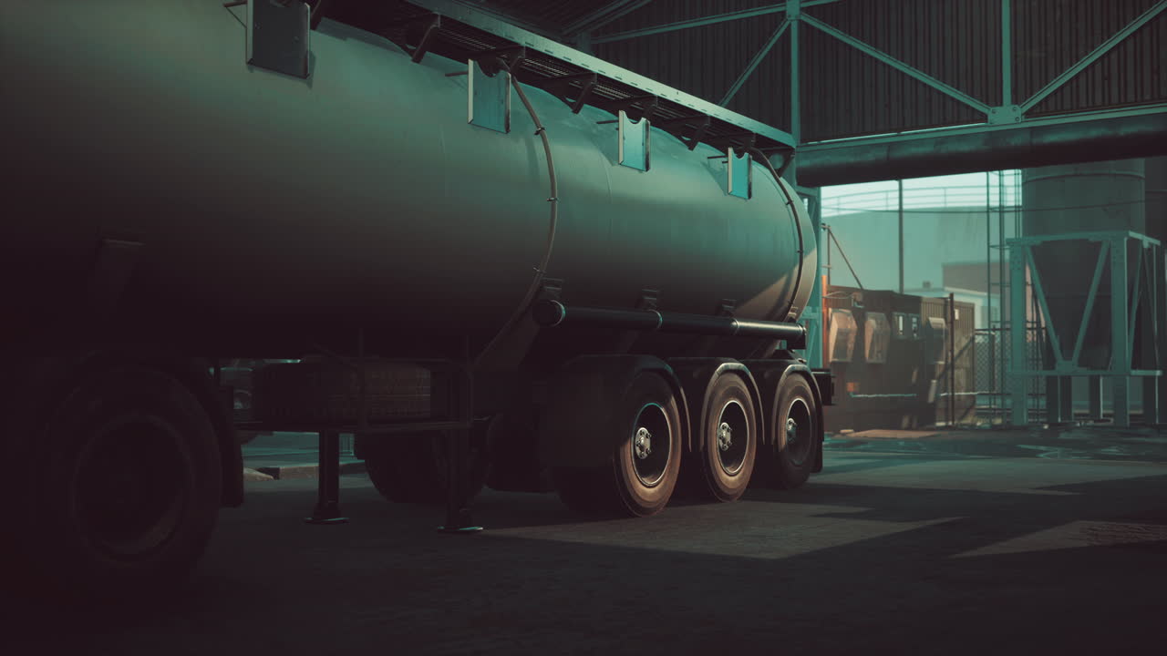 작은 마을의 석유와 가스 저장소