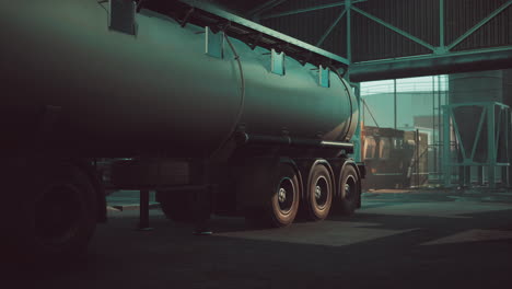 almacenamiento de petróleo y gas en una pequeña ciudad