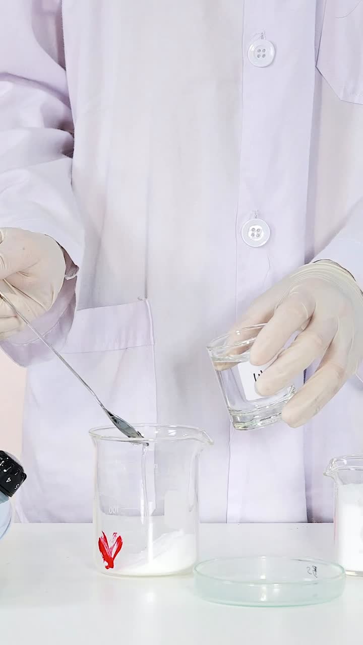 demostración de la cristalización del acetato de sodio en un entorno de laboratorio