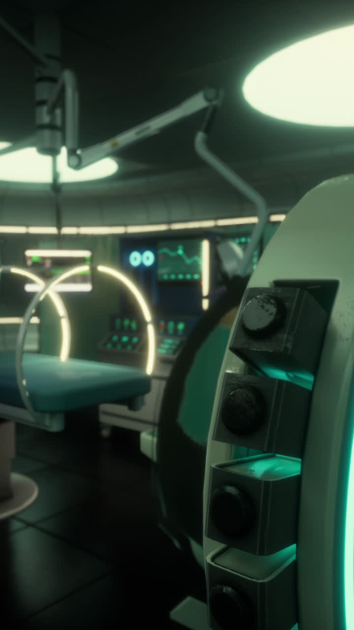 sala de operaciones médicas futuristas