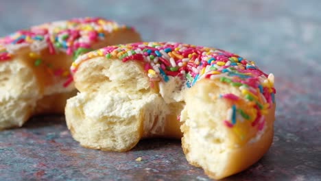 rosquillas coloridas rosquillas con relleno de crema