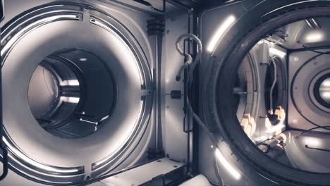 futuristic spaceship interior