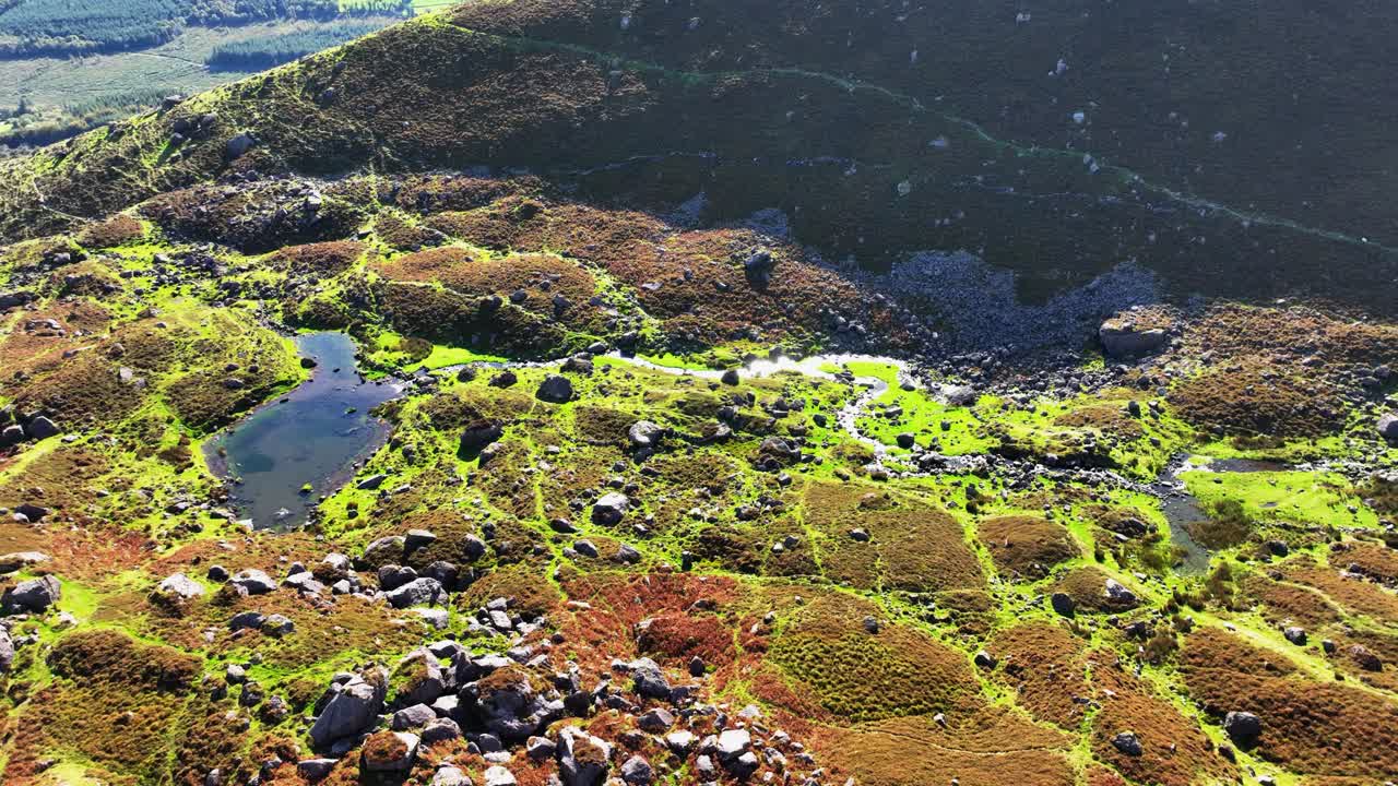 Irish Mountains autumn colours rocks lake and trails Comeragh Mountains Waterford epic location