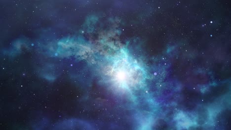 nebulosa pov en el espacio exterior 4k