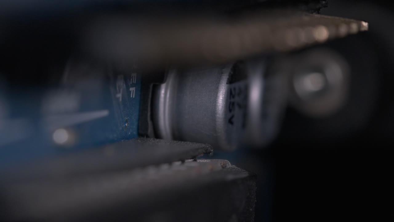 resumen macro desenfocado de circuitos electrónicos