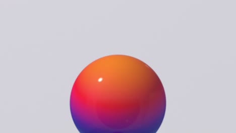 las bolas del arco iris rodando. primer plano. animación abstracta, renderizado en 3d.