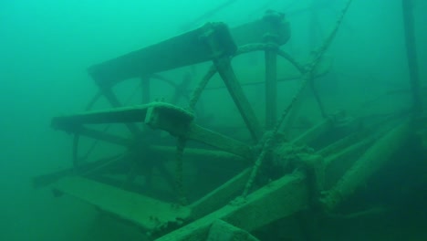 the paddlewheel of the goldrush ship aj goddard