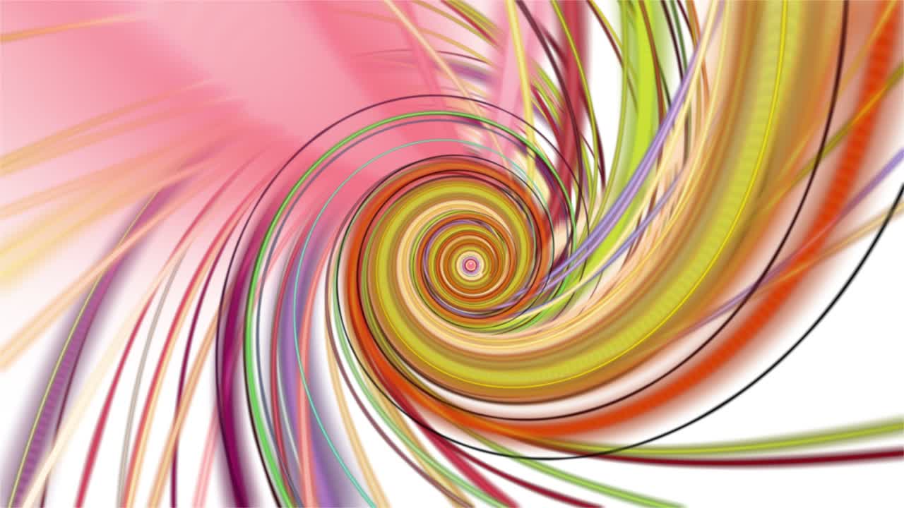 느린 동작에서 줄무 파동 객체와 환상적인 애니메이션, 4096x2304 루프 4k