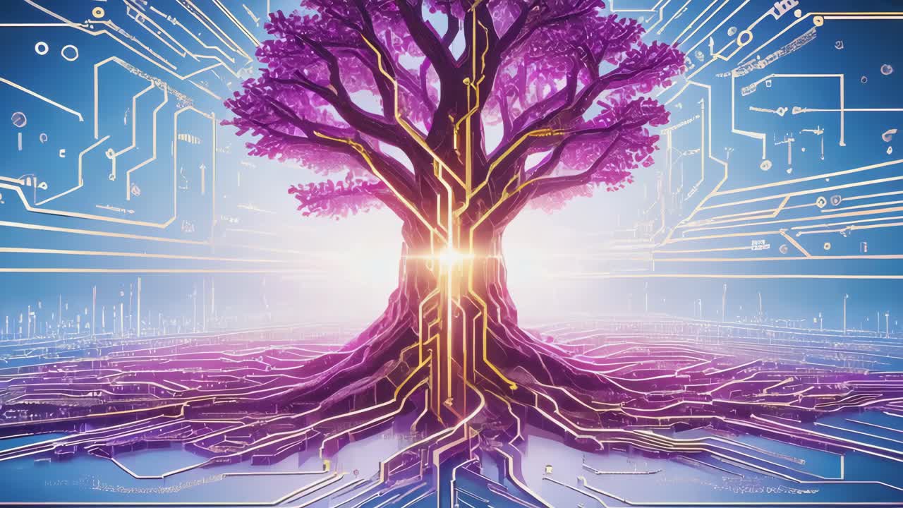 Digital Tree of Life: Intertwined Nature and Technology