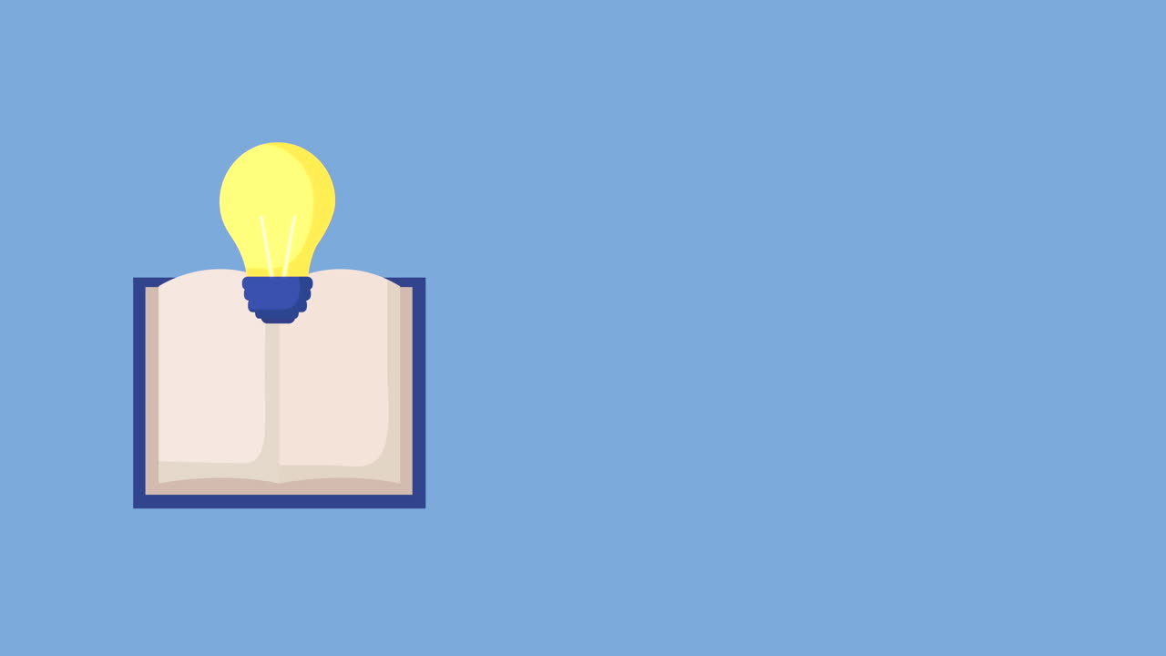 education and learn book and bulb