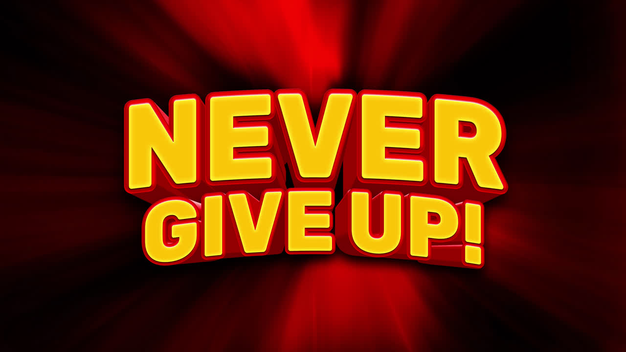 nunca te rindas gráfico motivador