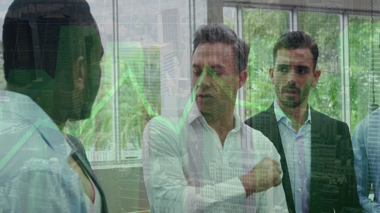 다양한 사업가들이 이야기하는 데이터 처리의 애니메이션