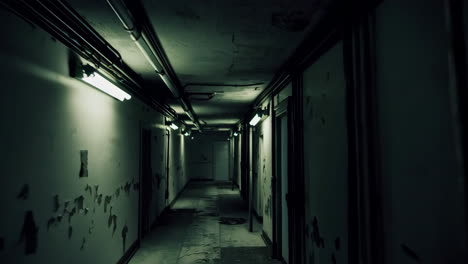 abandoned dark corridor