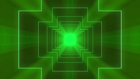 túnel futurista con luces de neón 4k