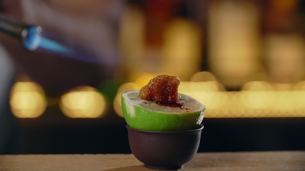 Preparing a Specialty Cocktail with Caramelized Lime